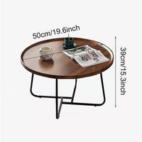 Side Table for Living Room Round Coffee Table - ElectronX Plus