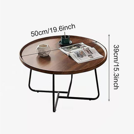 Side Table for Living Room Round Coffee Table - ElectronX Plus