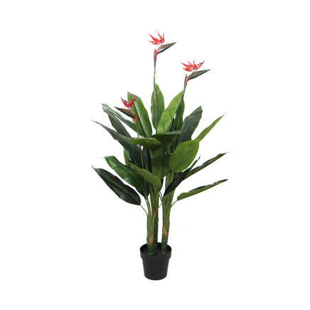 Artificial Bird Of Paradise Plant 150cm (Red Flowers) - ElectronX Plus