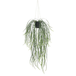 Artificial Hanging Potted Plant (Willow Leaf) 66cm UV Resistant - ElectronX Plus