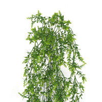 Artificial Dense Hanging Evergreen Plant (Two-Tone) UV Resistant 80cm - ElectronX Plus