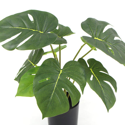 Potted Artificial Split Philodendron Plant With Real Touch Leaves 35cm - ElectronX Plus