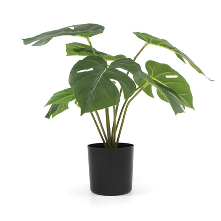 Potted Artificial Split Philodendron Plant With Real Touch Leaves 35cm - ElectronX Plus