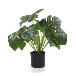 Dense Potted Artificial Split Philodendron Plant With Real Touch Leaves 50cm - ElectronX Plus