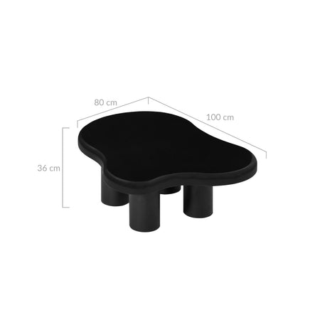 Colton Black Coffee Table - ElectronX Plus