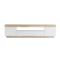 Ashley Coastal White Wooden TV Cabinet Entertainment UniT - ElectronX Plus