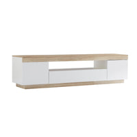 Ashley Coastal White Wooden TV Cabinet Entertainment UniT - ElectronX Plus