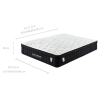 Charcoal Infused Super Firm Pocket Mattress Double - ElectronX Plus