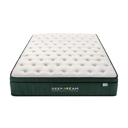 Green Tea Cool Gel Memory Foam Mattress 36cm 5 Zone Double - ElectronX Plus