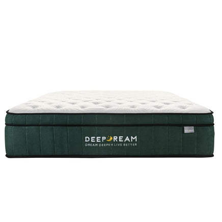 Green Tea Cool Gel Memory Foam Mattress 36cm 5 Zone Double - ElectronX Plus