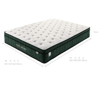 Green Tea Cool Gel Memory Foam Mattress 36cm 5 Zone Double - ElectronX Plus