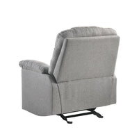 Rocking Recliner Chair Swing Glider Light Grey Fabric - ElectronX Plus