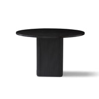 Tate 4 Seater Black Column Dining Table - ElectronX Plus