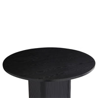 Tate 4 Seater Black Column Dining Table - ElectronX Plus