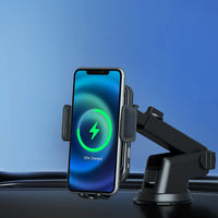 Devanti Wireless Car Charger Fast Charging Car Mount Vent Suction cup - ElectronX Plus