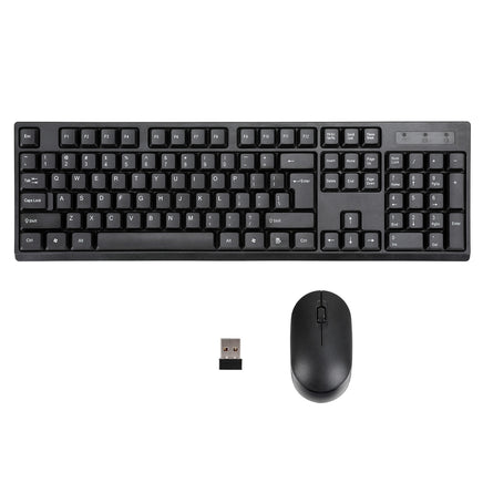 Wireless Keyboard and Mouse Combo Bluetooth Set for PC Laptop Phone Tablet 104 Keys Black - ElectronX Plus