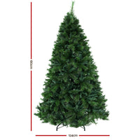 Jingle Jollys Christmas Tree 1.8M Xmas Tree Decorations Pine Needles 1024 Tips