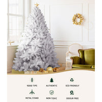 Jingle Jollys Christmas Tree 2.1m 1000 White Tips Xmas Tree Decorations