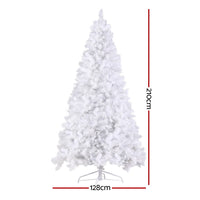 Jingle Jollys Christmas Tree 2.1m 500 LED Xmas Tree Decorations White 1260 Tips