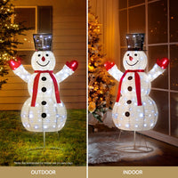 1.7M Christmas Lights 200 LED Fairy Light Snowman Decorations Jingle Jollys