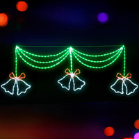 1.8M Christmas Lights 288 LED Bell Motif Light Decorations Jingle Jollys