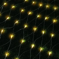 1000 LED Christmas Lights 4mx6m Net String Light Warm White Jingle Jollys