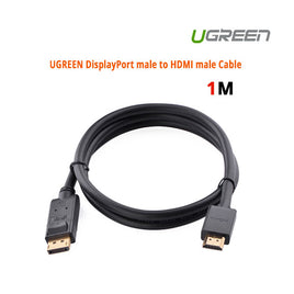 UGREEN DP male to HDMI male cable 1M black (10238) - ElectronX Plus