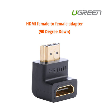 UGREEN HDMI female to female adapter (90 Degree Down) (20109) - ElectronX Plus