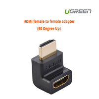 UGREEN HDMI female to female adapter (90 Degree Up) (20110) - ElectronX Plus