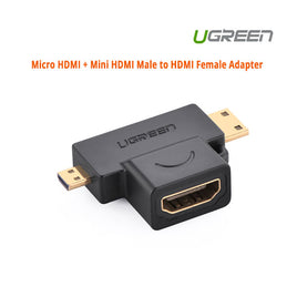 UGREEN Micro HDMI + Mini HDMI Male to HDMI Female Adapter (20144) - ElectronX Plus