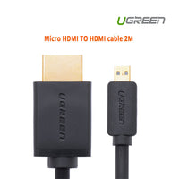 UGREEN Micro HDMI TO HDMI cable 2M (30103) - ElectronX Plus