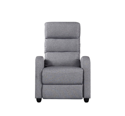 Luxury Fabric Recliner Chair - Grey - ElectronX Plus