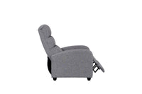 Luxury Fabric Recliner Chair - Grey - ElectronX Plus