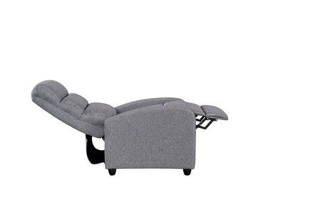 Luxury Fabric Recliner Chair - Grey - ElectronX Plus